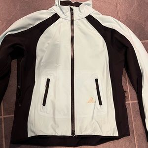 Adidas climaproof technical jacket. Teal and black